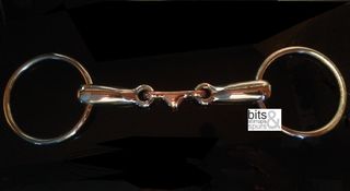 Copper Link Lolly Lozenge Loose Ring Snaffle Bit